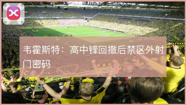 韦霍斯特:高中锋回撤后禁区外射门密码